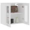 Hanging Glass Cabinet Lyon White 60x31x60 cm Engineered Wood