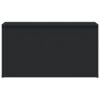 Storage Chest Black 84x42x46 cm Engineered Wood