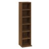 CD Cabinet Brown Oak 21x20x88 cm Engineered Wood