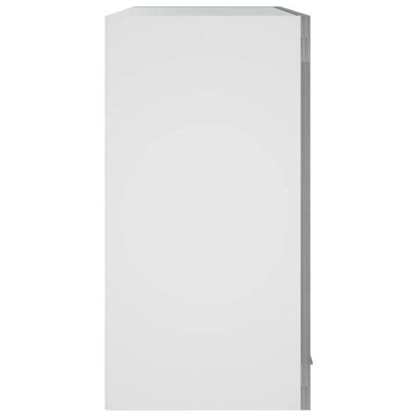 Hanging Glass Cabinet Lyon Grey Sonoma 60x31x60 cm Engineered Wood