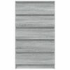 Drawer Cabinet Grey Sonoma 60x36x103 cm Engineered Wood