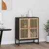 Sideboard Black 60x30x75 cm Engineered Wood