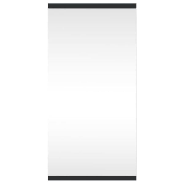Corner Bathroom Mirror Cabinet Black 30x24x60 cm