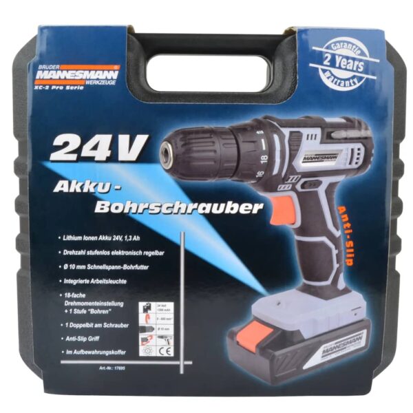 BrA1/4der Mannesmann Cordless Drill 24 V 1.3 Ah