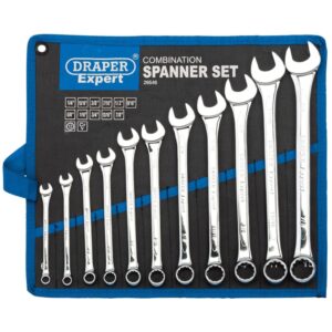 Draper Tools Expert 11 Piece Combination Spanner Set Silver 29546
