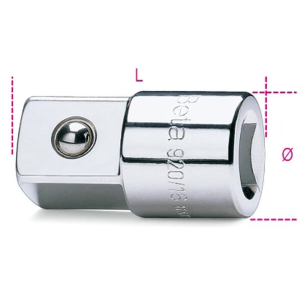 Beta Tools Adaptor 920 16 1 2 Female and 3 4 Male Drives