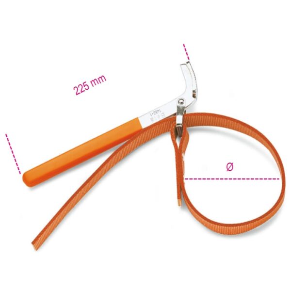 Beta Tools Strap Wrench for Oil Filters 1490 2