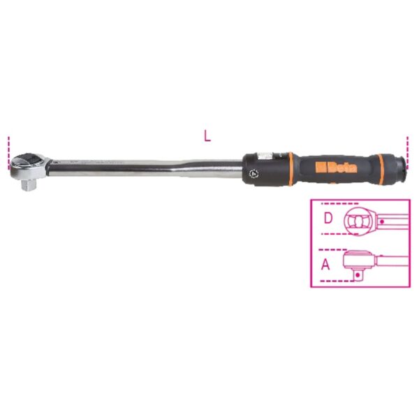 Beta Tools Click-type Torque Wrench 666N 30