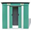 Garden Shed Green Metal