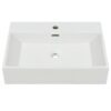 8718475519676_g_en_hd_1.jpg Basin with Faucet Hole Ceramic White 60.5x42.5x14.5 cm