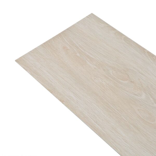 Non Self-adhesive PVC Flooring Planks 5.26 mÂ² 2 mm Oak Classic White
