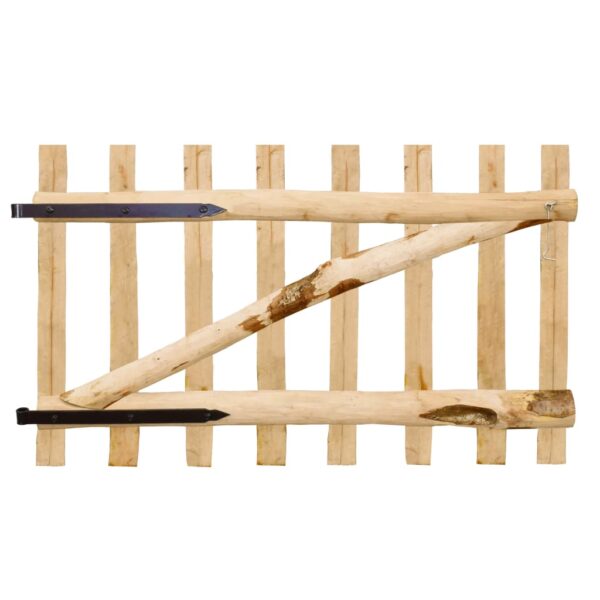 Single Fence Gate Hazel Wood 100x60 cm