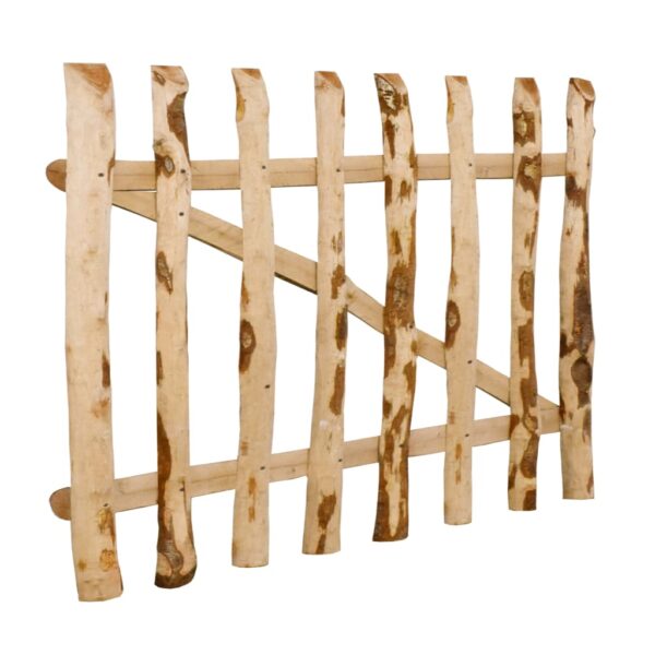 Single Fence Gate Hazel Wood 100x60 cm