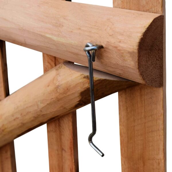 Single Fence Gate Impregnated Hazel Wood 100x60 cm