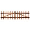 Double Fence Gate Impregnated Hazel Wood 300x90 cm