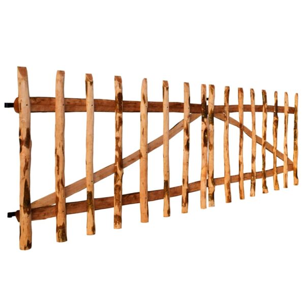Double Fence Gate Impregnated Hazel Wood 300x90 cm