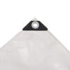 Tarpaulin 650 g/mÂ² 3x3 m White