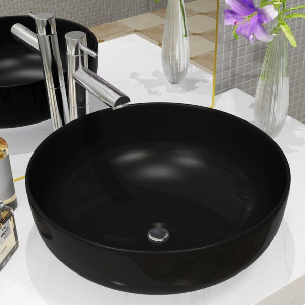 8718475588986_m_en_hd_1.jpg Basin Ceramic Round Black 41.5x13.5 cm