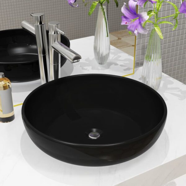 8718475589020_m_en_hd_1.jpg Basin Ceramic Round Black 42x12 cm