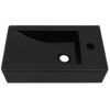 8718475589044_g_en_hd_1.jpg Basin with Faucet Hole Rectangular Ceramic Black 46x25.5x12 cm