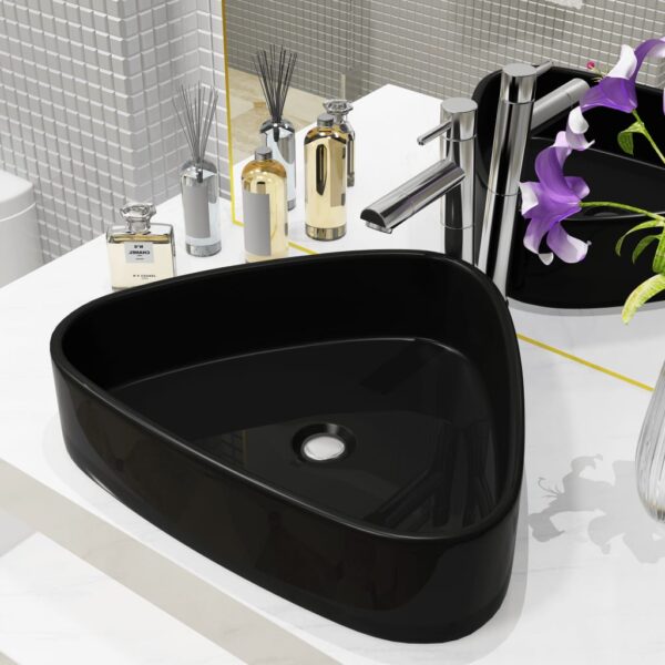 8718475589068_m_en_hd_1.jpg Basin Ceramic Triangle Black 50.5x41x12 cm