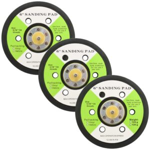 Sanding Pads with 6 Holes 3 pcs 15 cm