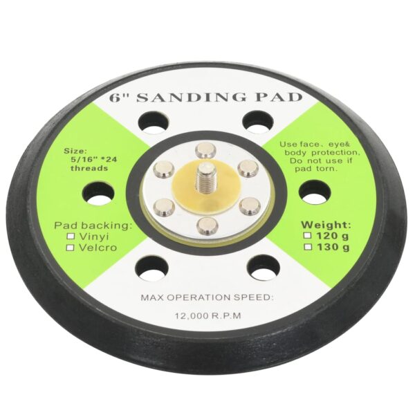 Sanding Pads with 6 Holes 3 pcs 15 cm