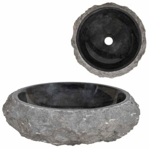 Sink 40x12 cm Marble Black