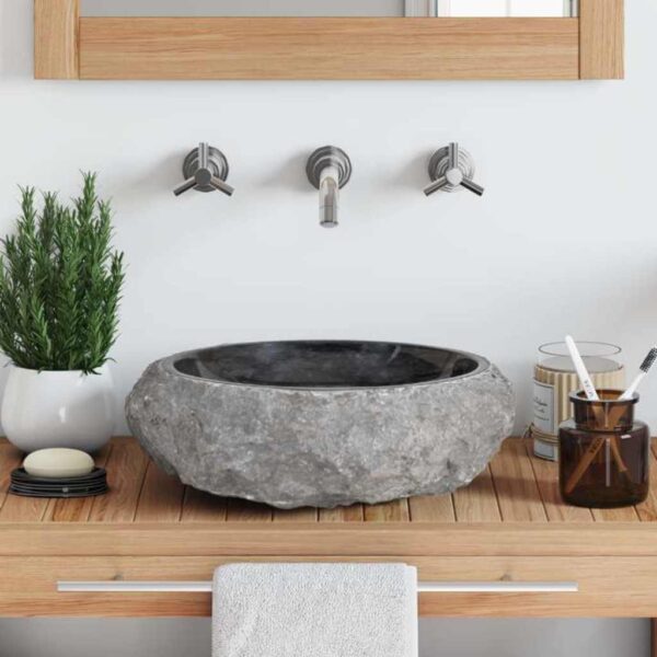 Sink 40x12 cm Marble Black