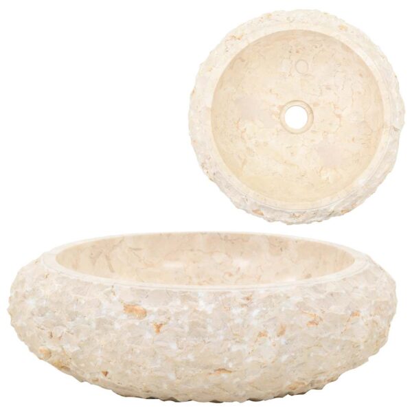 Sink 40x12 cm Marble Cream