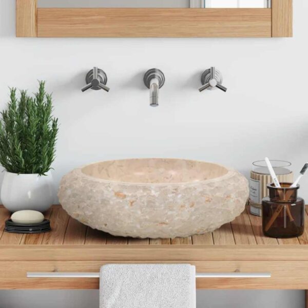 Sink 40x12 cm Marble Cream