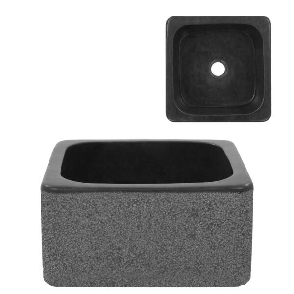 Sink 30x30x15 cm Riverstone Black