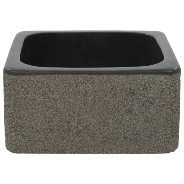 Sink 30x30x15 cm Riverstone Black