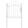 Garden Gate Steel 1x1.75 m White
