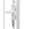Garden Gate Steel 1x2 m White