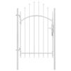 Garden Gate Steel 1x2.25 m White