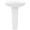Freestanding Basin with Pedestal Ceramic White 580x470x200 mm