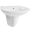 Wall-mounted Basin Ceramic White 690x520x210 mm