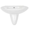 Wall-mounted Basin Ceramic White 690x520x210 mm