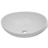 Ceramic Basin 40x33 cm Oval White