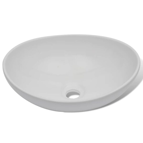 Ceramic Basin 40x33 cm Oval White