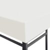 Gazebo Top Cover 310 g/mÂ² 3x3 m Cream White