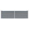 Garden Raised Bed Galvanised Steel 160x40x45 cm Grey