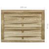 Garden Gate Impregnated Pinewood 100x75 cm Green