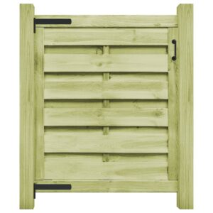 Garden Gate Impregnated Pinewood 100x100 cm Green