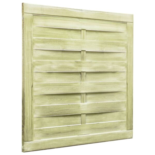 Garden Gate Impregnated Pinewood 100x100 cm Green
