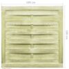 Garden Gate Impregnated Pinewood 100x100 cm Green