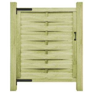Garden Gate Impregnated Pinewood 100x125 cm Green