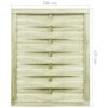 Garden Gate Impregnated Pinewood 100x125 cm Green