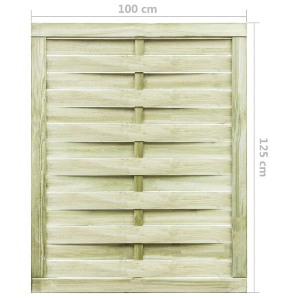 Garden Gate Impregnated Pinewood 100x125 cm Green